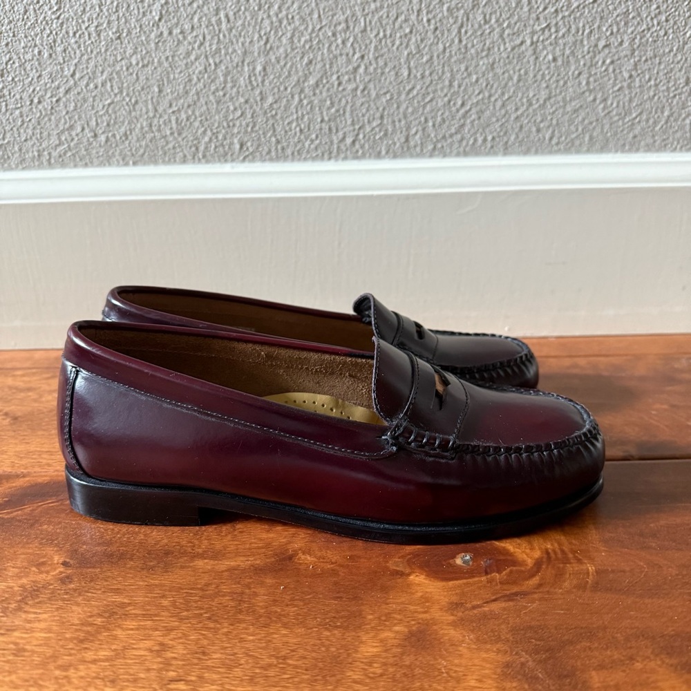 G.H. Bass & Co. Women's Burgundy Penny Loafers
